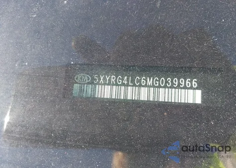 2021 Kia Sorento Lx из США, поврежденный, VIN 5XYRG4LC6MG039966